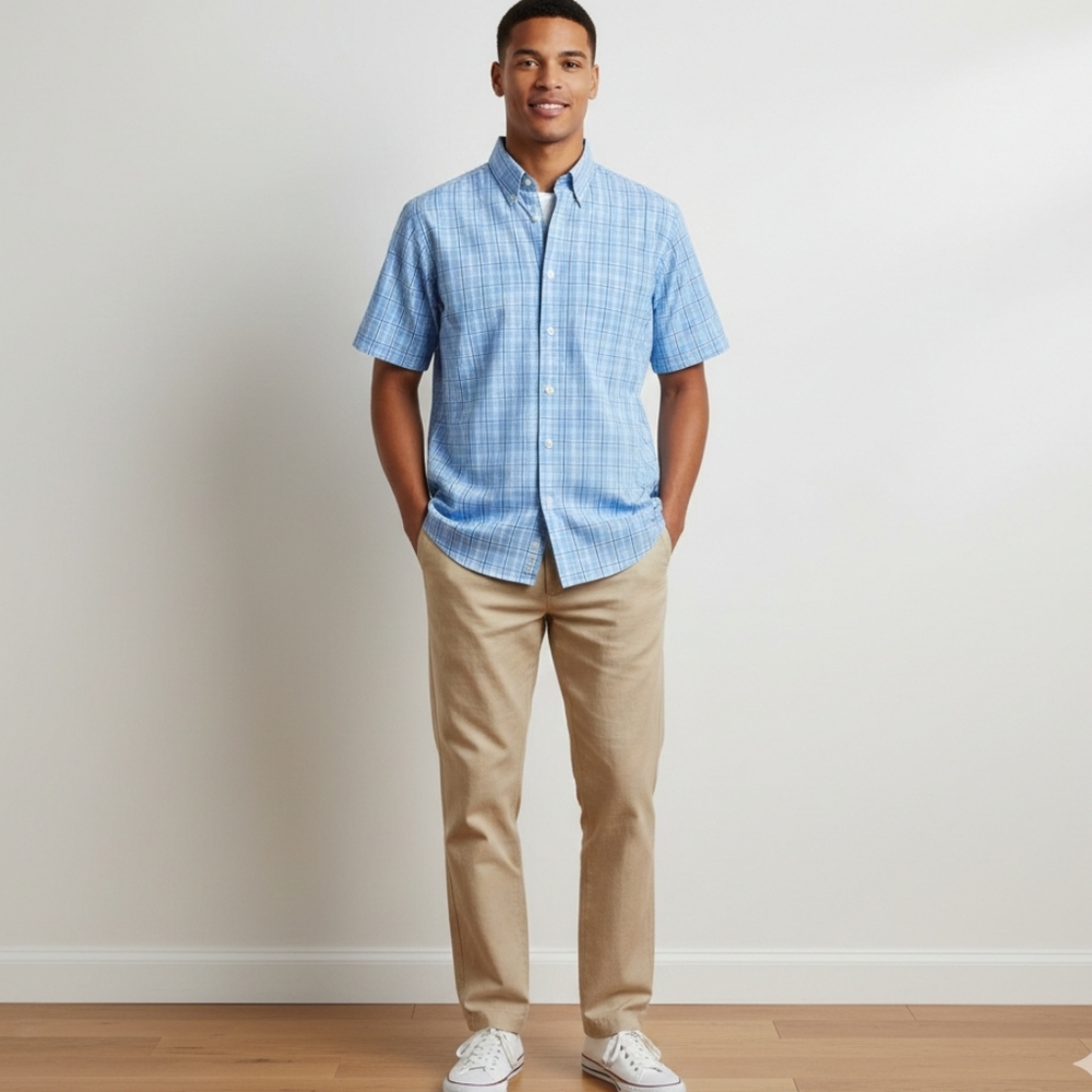 👕VAN HEUSEN - No Iron Button Down